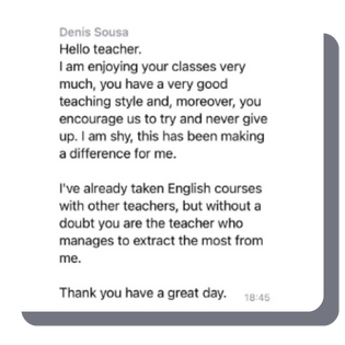 Depoimentos - Moon Private English Classes 13