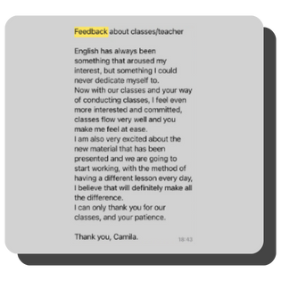 Depoimentos - Moon Private English Classes 9