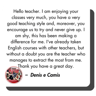 Depoimentos - Moon Private English Classes 8