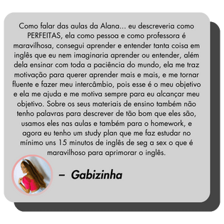 Depoimentos - Moon Private English Classes 6